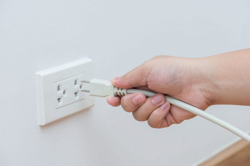 Extreme Frugality - unplugging cord from wall