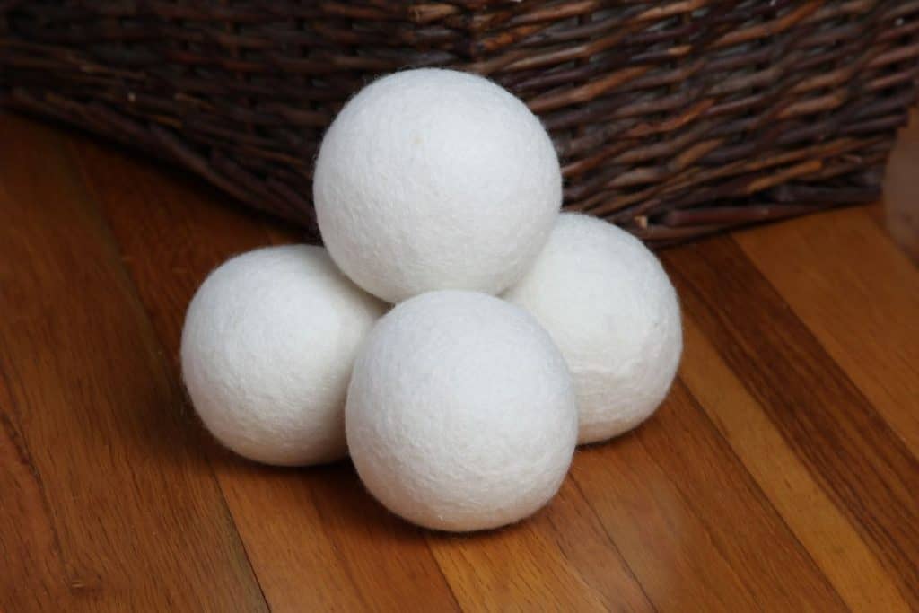 Extreme Frugality - stack of wool dryer balls