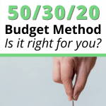 Pinterest pin for what is the 50/30/20 budget method