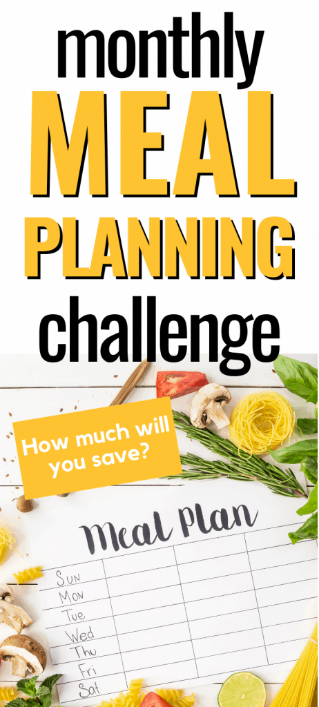 Pinterest pin for Meal Planning Challenge