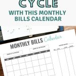 If you find yourself with more month than money, this monthly calendar budgeting method will help you break the paycheck to paycheck cycle once and for all. Use a calendar to plot your paydays and bills to see your obligations at-a-glance. Save money, pay off debt, and take control of your finances. #budgeting #money #printable