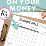 If you find yourself with more month than money, this monthly calendar budgeting method will help you break the paycheck to paycheck cycle once and for all. Use a calendar to plot your paydays and bills to see your obligations at-a-glance. Save money, pay off debt, and take control of your finances. #budgeting #money #printable