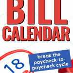 Pinterest pin for at-a-glance monthly bill calendar