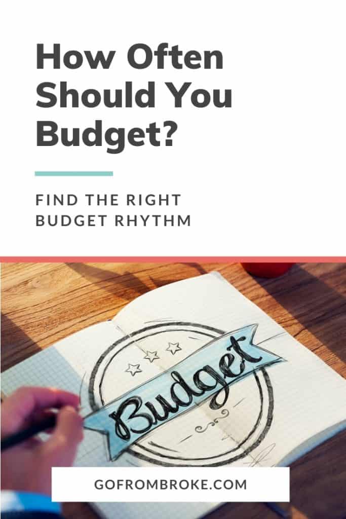 Pinterest pin for How Often Should You Budget?