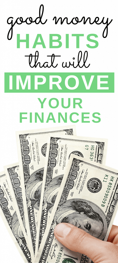 Pinterest Pin for Good Money Habits To Improve Your Finances