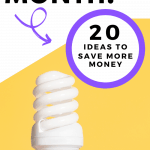 Want some money saving tips? Here are 20 simple ways to save extra money every month. This list of money saving ideas will help you reach your financial goals fast! #savemoney #budgeting #frugallivingideas #howtosavemoney #waystosavemoney