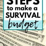 Pin for How to Create a Bare Bones Budget