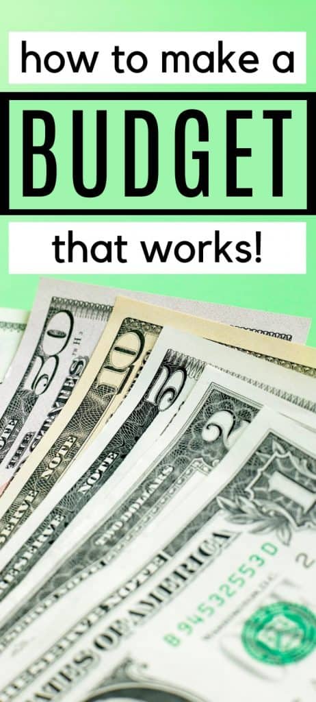 Pinterest pin for How to Make a Budget That Works