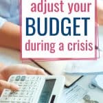 Pinterest pin for Ways to Adjust Your Budget During a Crisis