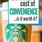 Pinterest Pin for The Cost of Convenience