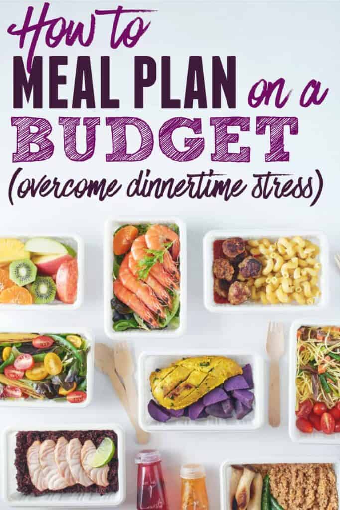 Pinterest pin for How to Meal Plan on a Budget