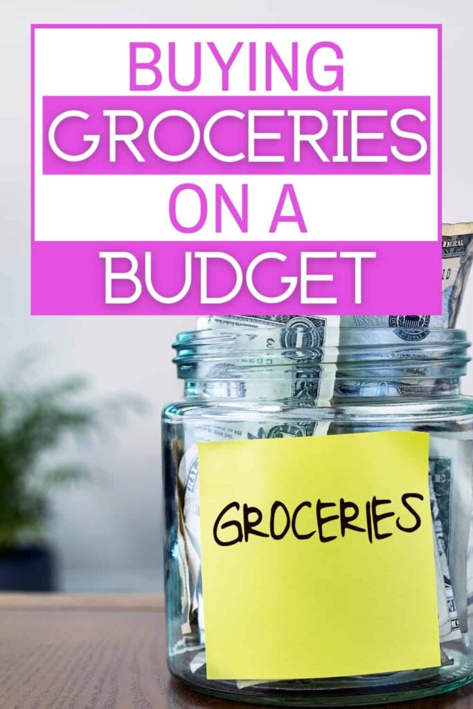 Pinterest pin for Grocery Shopping on a Budget