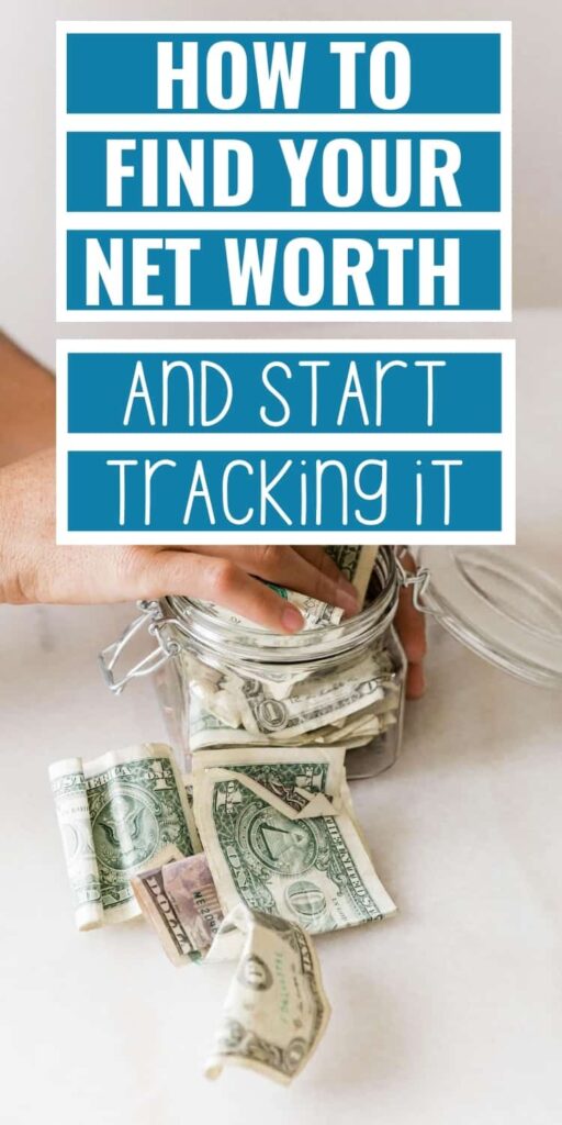 Pinterest pin for article on How to Track Net Worth